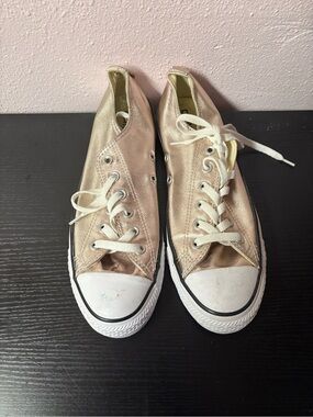 Converse All Star Rose Gold Metallic Low Top Sneakers Womens 10